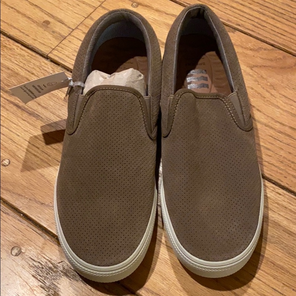 Sperry Suede Slip Ons
